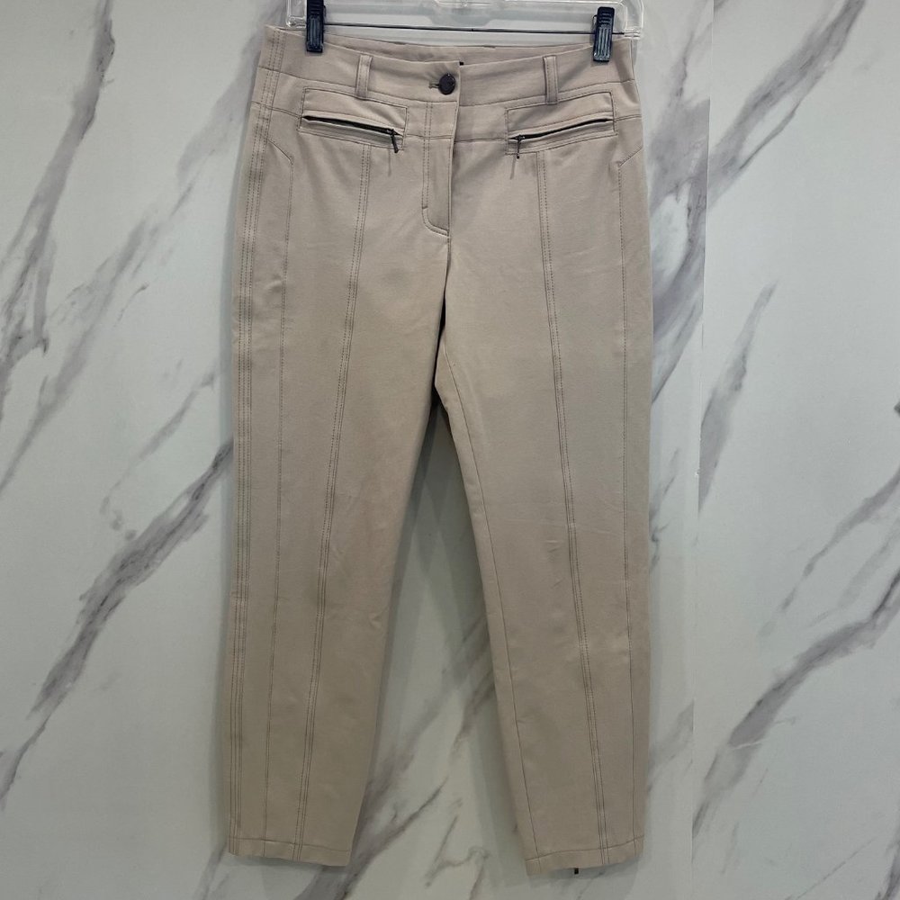 ESCADA   Hepburn Techno Ankle-zip Pants 34 0 2 4